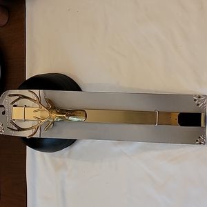 Gold Stag wreath holder